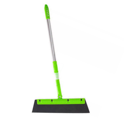 Manual Magic Dust Hair Bathroom Wiper Broom  Handle Blade Clean Sweeper Rubber sweep Mop Cleaner KitchenTool